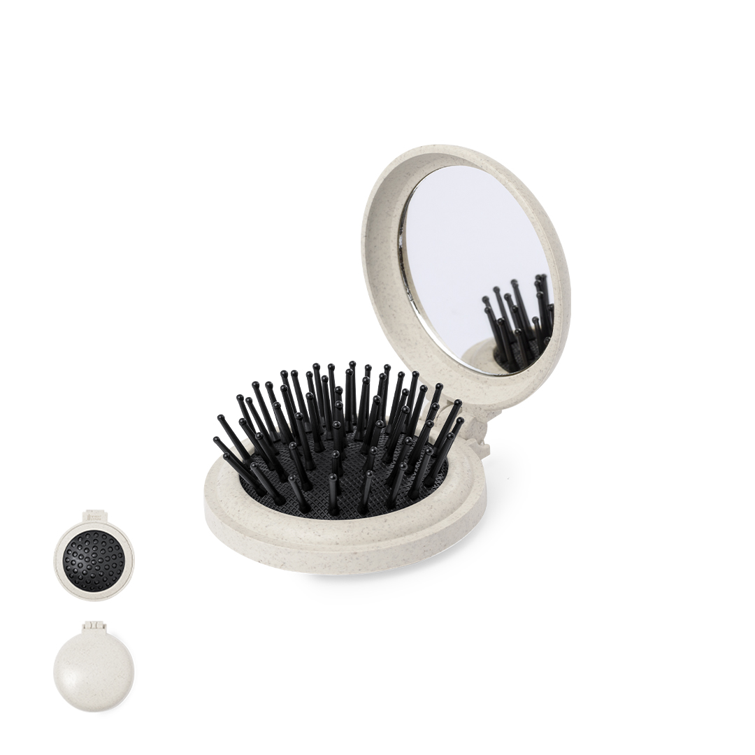 Hairbrush with Mirror Flege