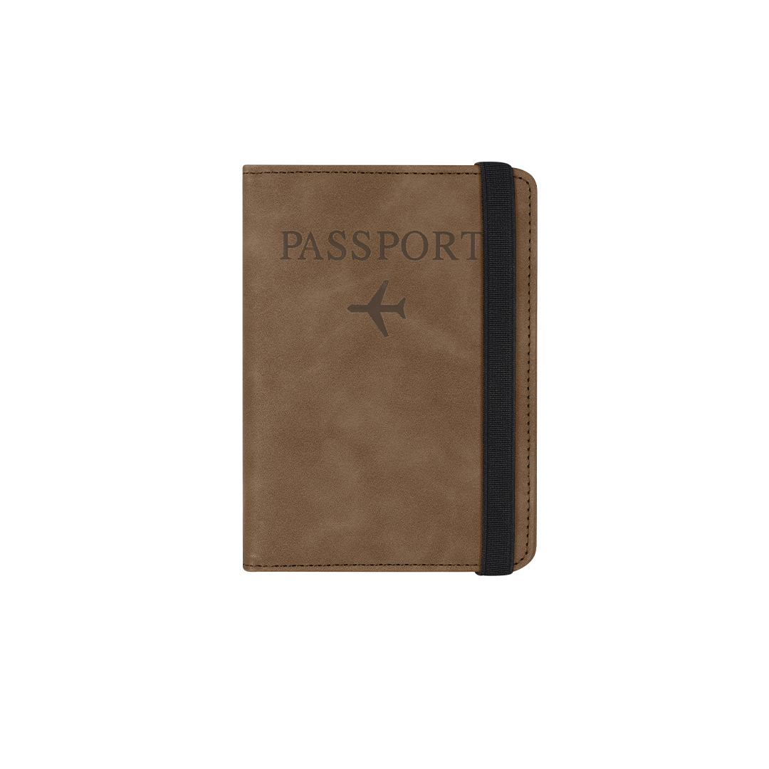 brown Funda Pasaporte Jemax