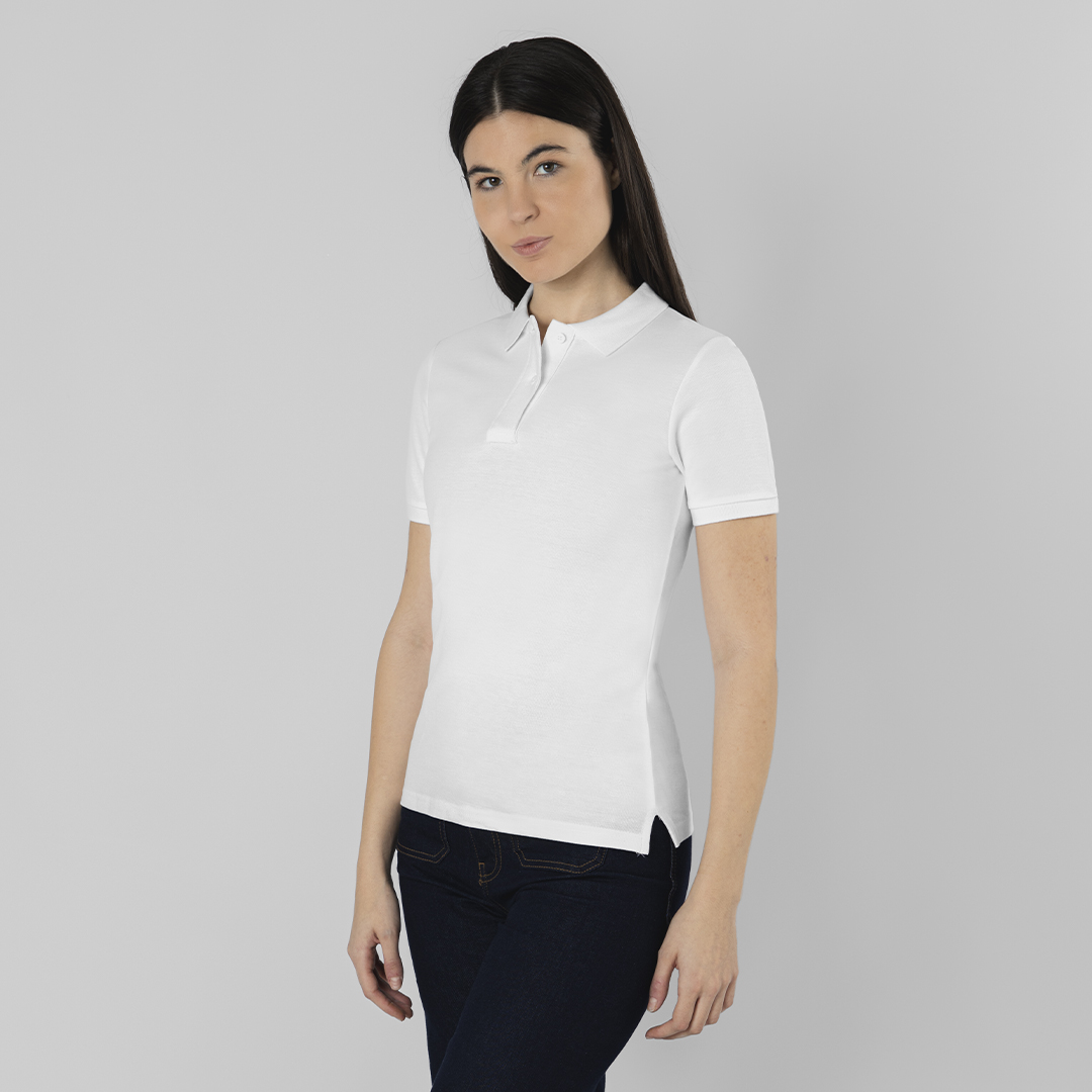 Women White Polo Shirt Charles