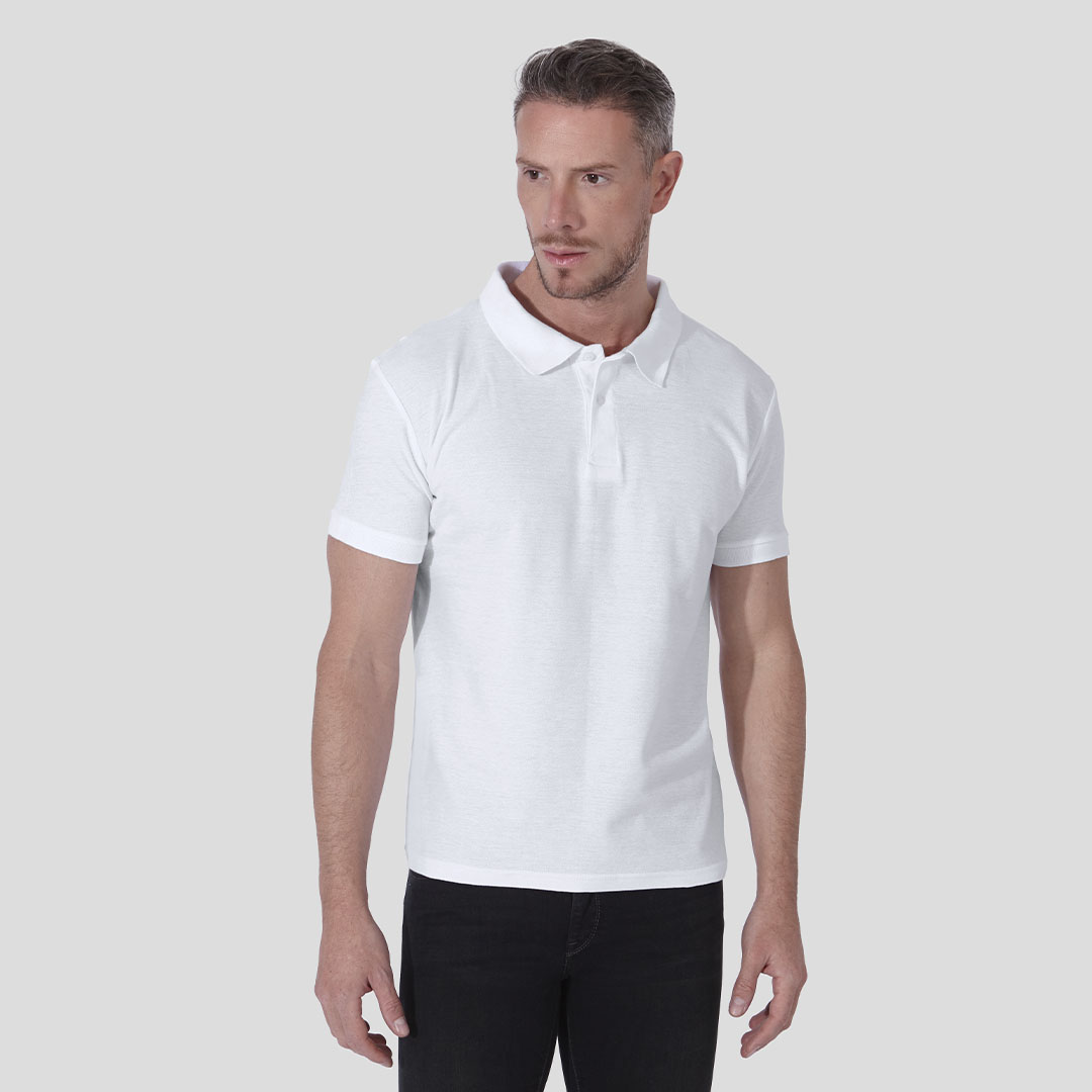 Adult White Polo Shirt 