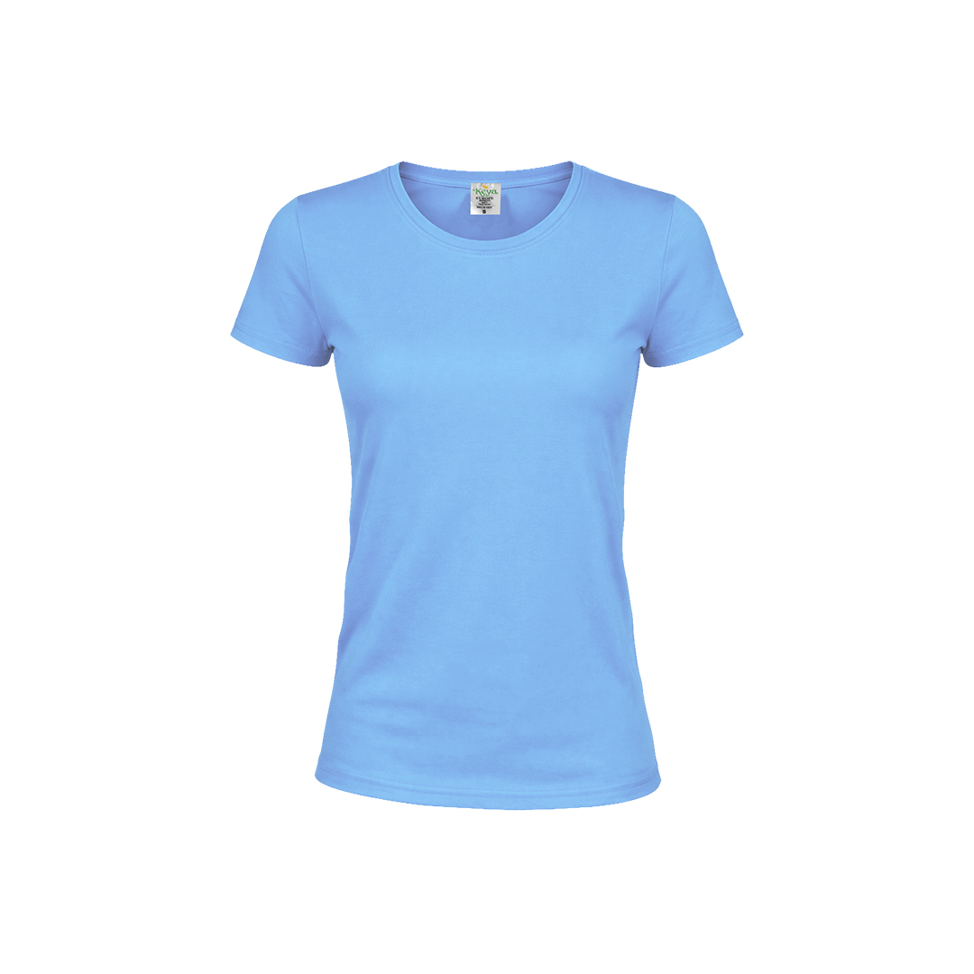 azul claro Camiseta Mujer Color